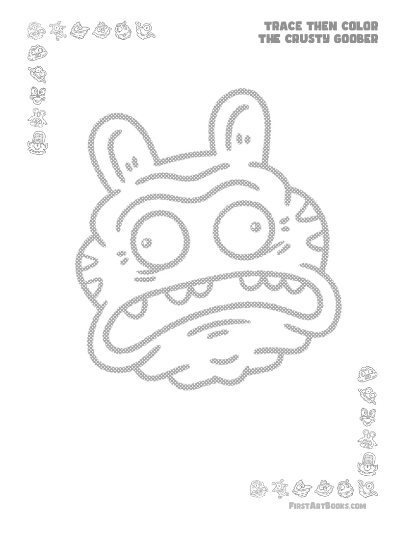 Worried Long-Eared Goober printable preview