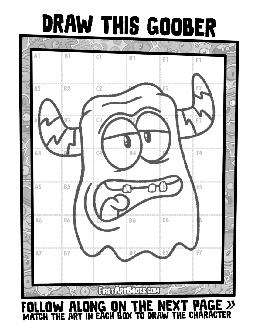 Horned Block Goober printable preview